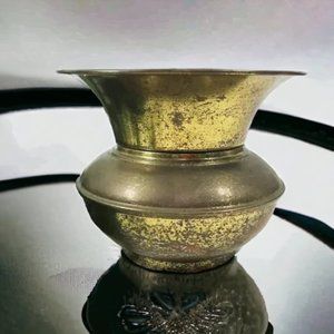 Vintage Solid Brass Vase  Irving Schwartz